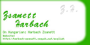 zsanett harbach business card